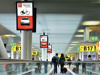 Abu Dhabi Airport Digital Screen Network Advertising