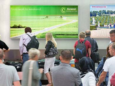Bogota Airport Baggage Claim Area Advertising
