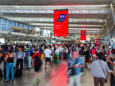 Brisbane Airport Digital Spectacular Advertising
