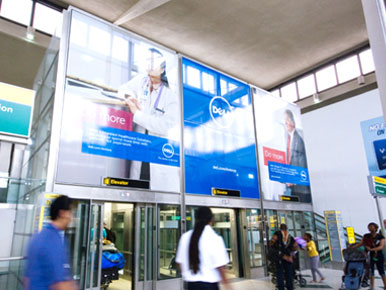 Budapest Airport Wall Wrap Advertising
