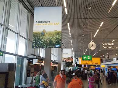 Montreal Airport Overhead Banner Advertising