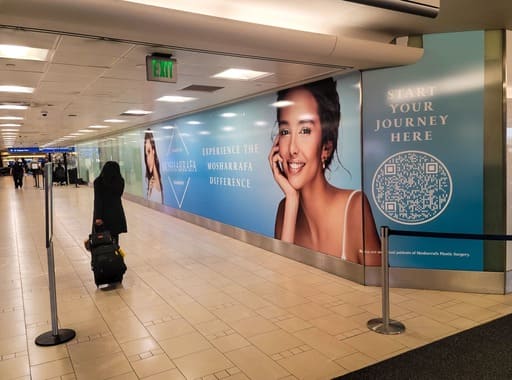 Static Airport Advertising Example 2