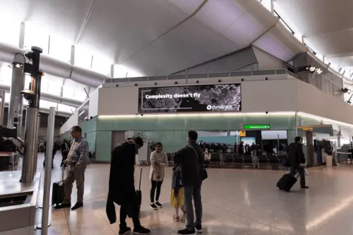 Tampa Airport Tap Advertising Digital Example 1