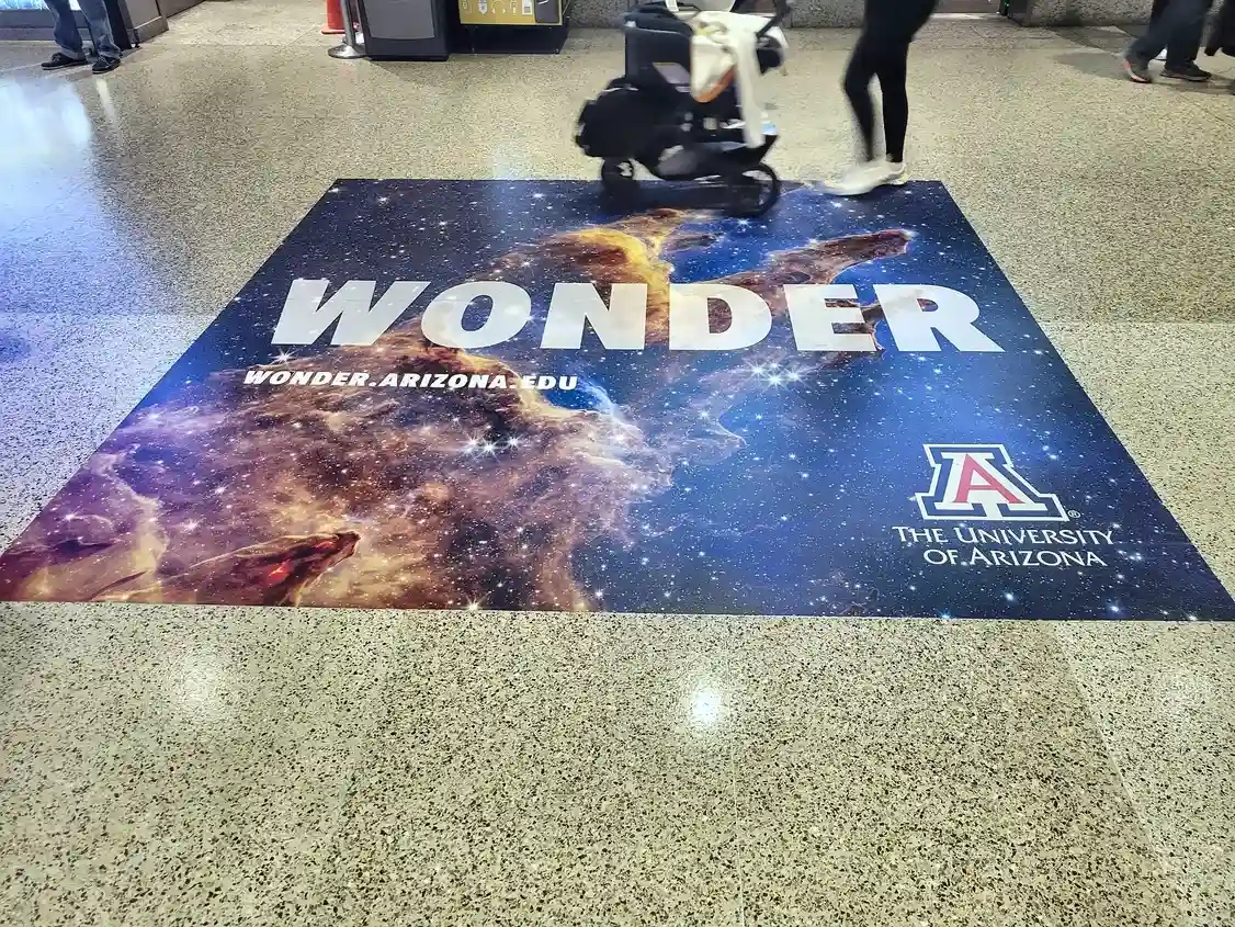 University of Arizona floor decal