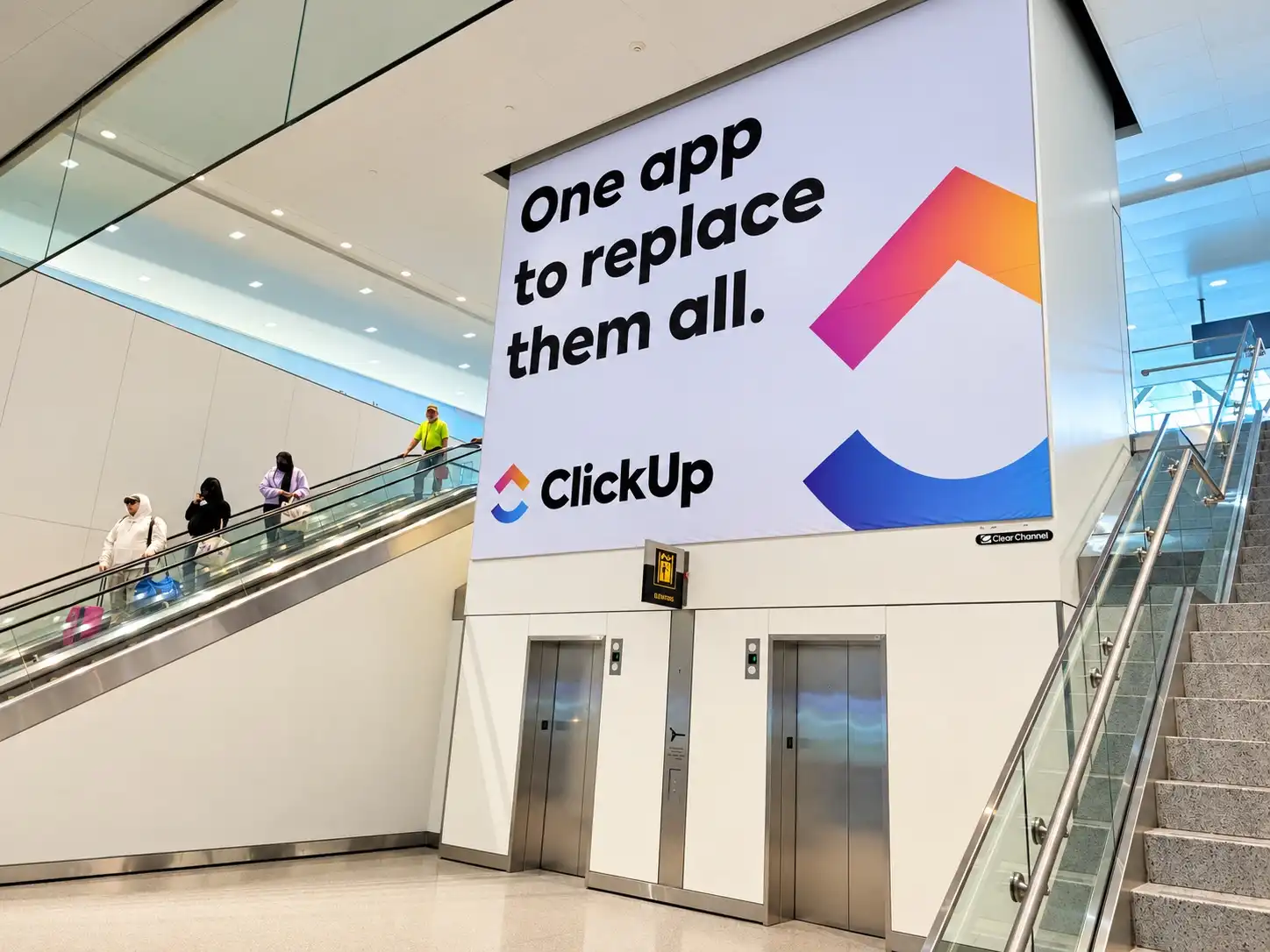 ClickUp tension fabric display