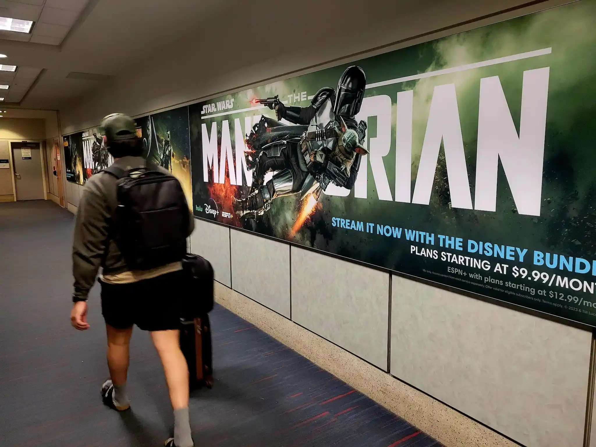 The Mandalorian tension fabric wall display